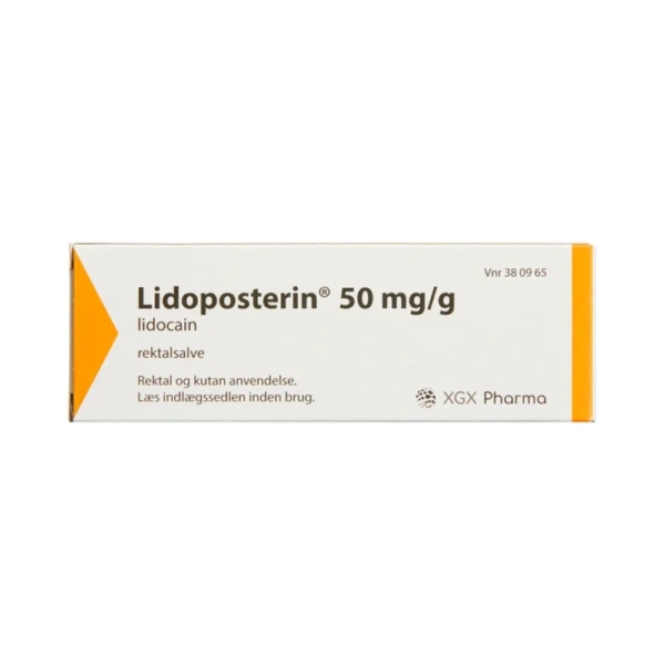 Xgx pharma aps Lidoposterin 50 mg/g – 25 g Rektalsalve
