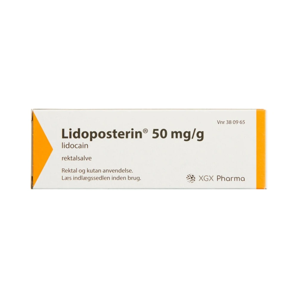 Xgx pharma aps Lidoposterin 50 mg/g – 25 g Rektalsalve