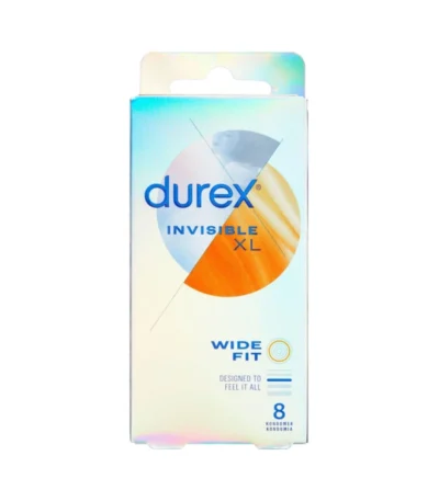 Durex Invisible XL Wide Fit Kondomer – 8 stk