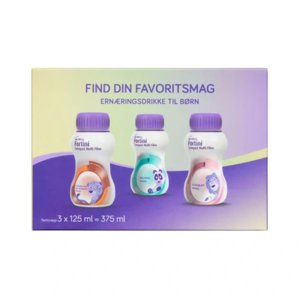 Nutricia Fortini Compact Multi Fibre Startpakke – 3 x 125 ml