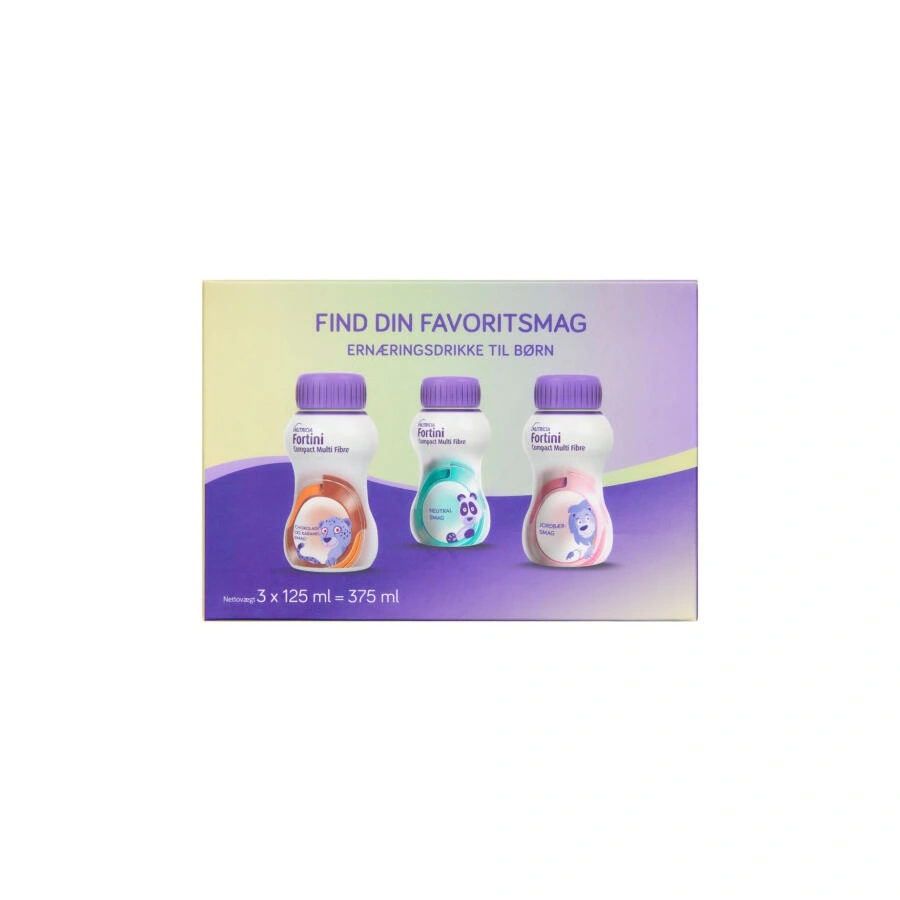 Nutricia Fortini Compact Multi Fibre Startpakke - 3 x 125 ml