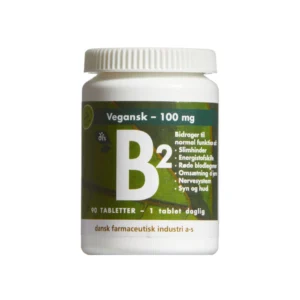 Grønne Vitaminer B2 100 mg Vegansk – 90 stk