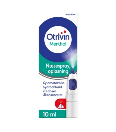 Otrivin Menthol Ukonserveret Næsespray 1 mg/ml – 10 ml