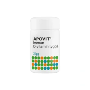 APOVIT Immun D-vitamin Tygge 25 µg – 120 tyggetabletter