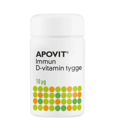 APOVIT Immun D-vitamin Tygge 10 µg – 120 stk