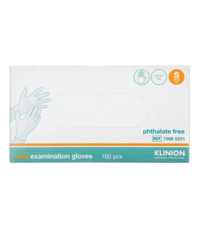 Klinion Protection Vinylhandsker Pudderfri, PHT Fri, Str. S – 100 stk