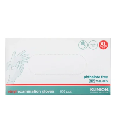 Klinion Protection Vinylhandsker Pudderfri, PHT Fri, Str. XL – 100 stk