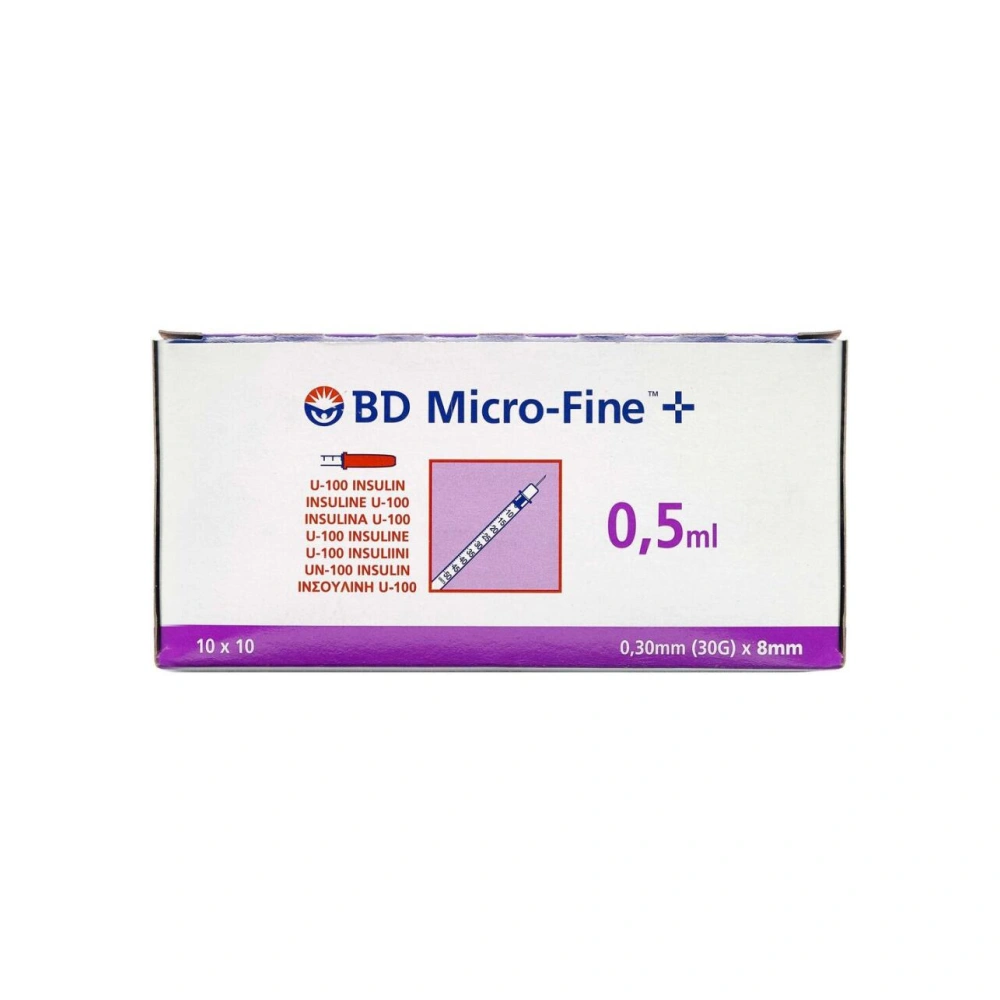 BD Micro-Fine+ 50enh 8mm - 100 stk