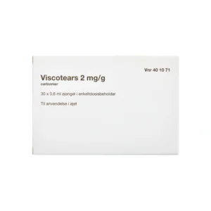 2care4 Viscotears Øjengel 2 mg/g enkeltdosis - 18 ml