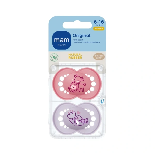 MAM Original 6-16 Mdr. Pink/Lilla – 2 stk