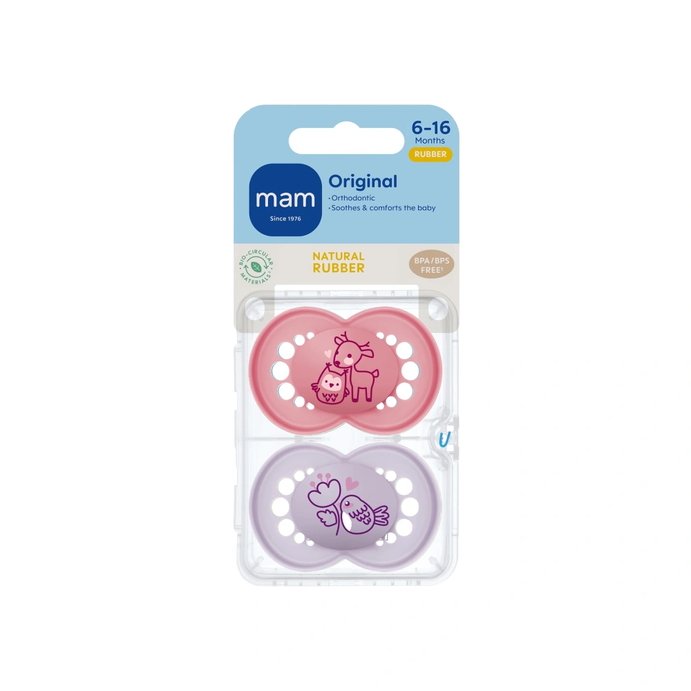 MAM Original 6-16 Mdr. Pink/Lilla - 2 stk