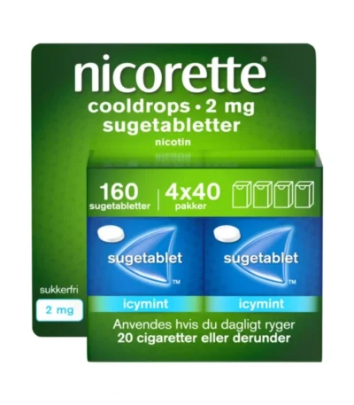 Nicorette Cooldrops 2 mg sugetabletter - 160 stk