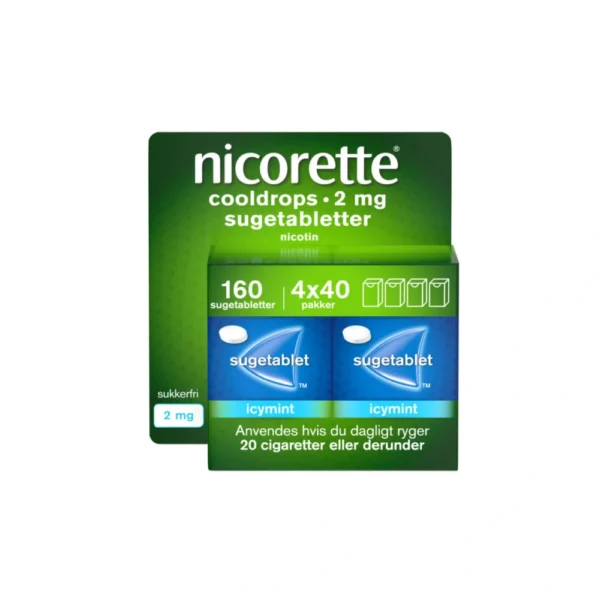 Nicorette Cooldrops 2 mg sugetabletter - 160 stk