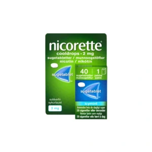 Nicorette Cooldrops 2 mg sugetabletter - 40 stk