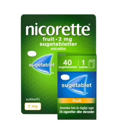 Nicorette Fruit 2 mg sugetabletter - 40 stk