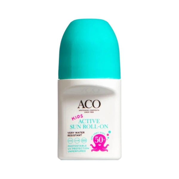 ACO KIDS Sun Active Roll-on SPF 50 Uden Parfume – 50 ml