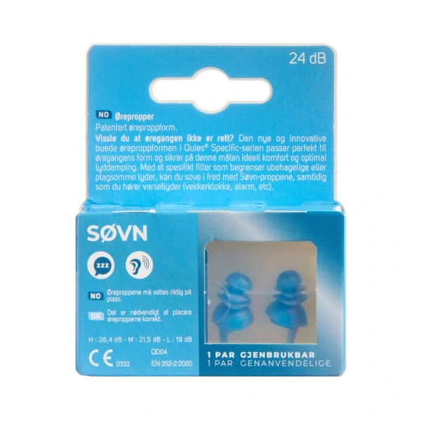 Quies Specific Søvn Ørepropper – 1 par