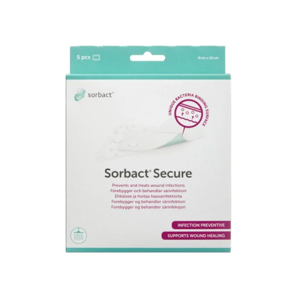 Sorbact Secure Plaster 8 x 10 cm – 5 stk