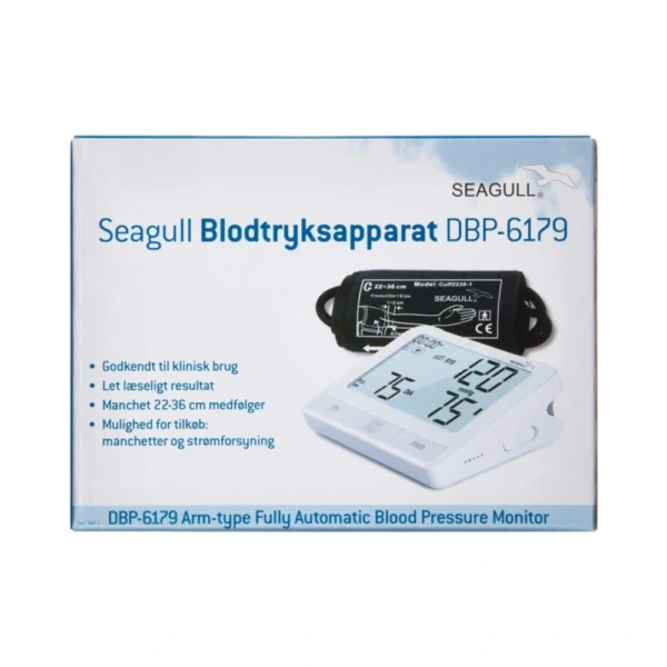 Seagull Blodtryksapparat til overarm DBP-6179 – 1 stk