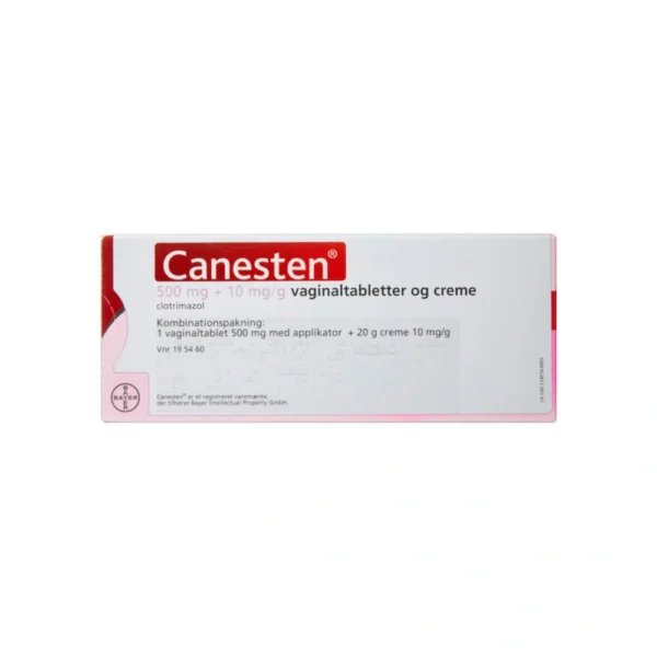 Orifarm Canesten vaginaltabletter & creme 500 mg+10 mg/g – 1 stk
