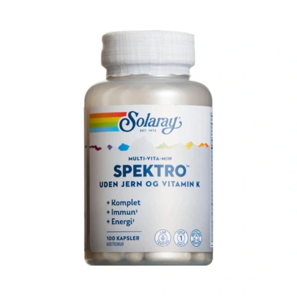 Solaray Spektro Multi-Vita-Min u. jern & K – 300 kaps