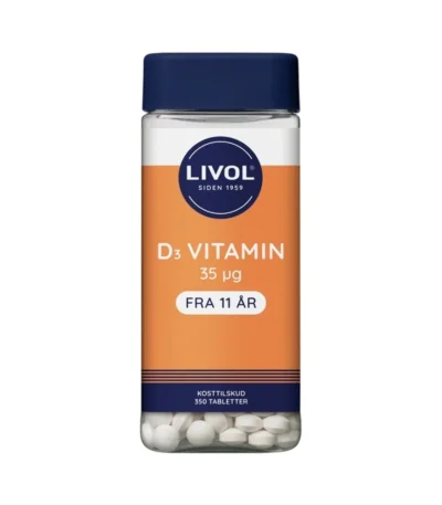 Livol D-vitamin 35 µg - 350 Tabletter