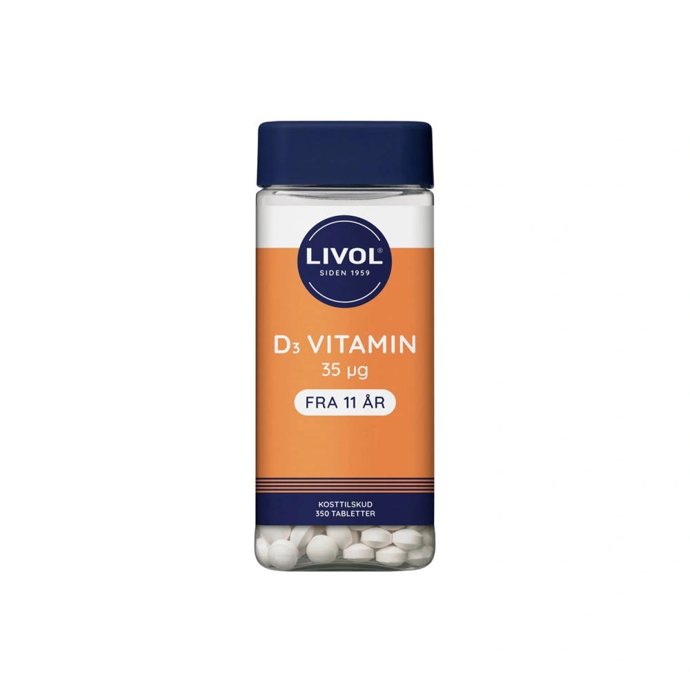 Livol D-vitamin 35 µg - 350 Tabletter