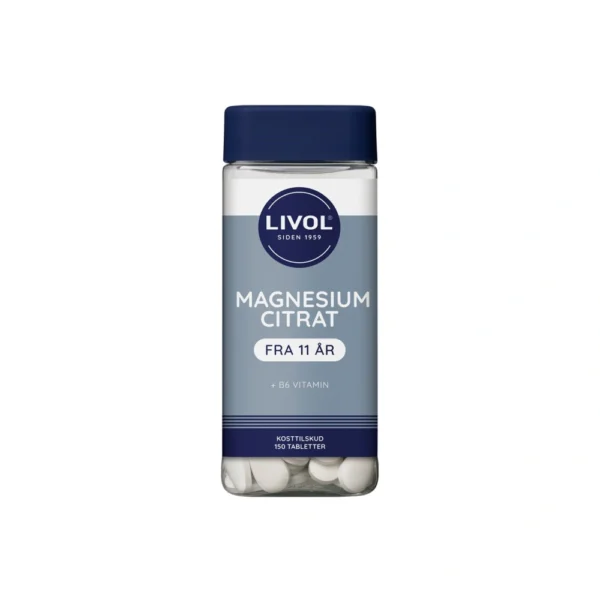 Livol MagnesiumCitrat + B6 vitamin – 150 stk