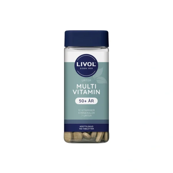 Livol Multivitamin m. Urter 50+ – 150 stk
