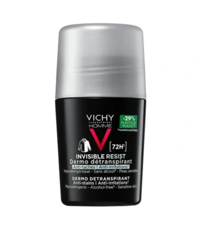 Vichy Homme Invisible Protect Anti-Stain Roll-on 72T – 50 ml