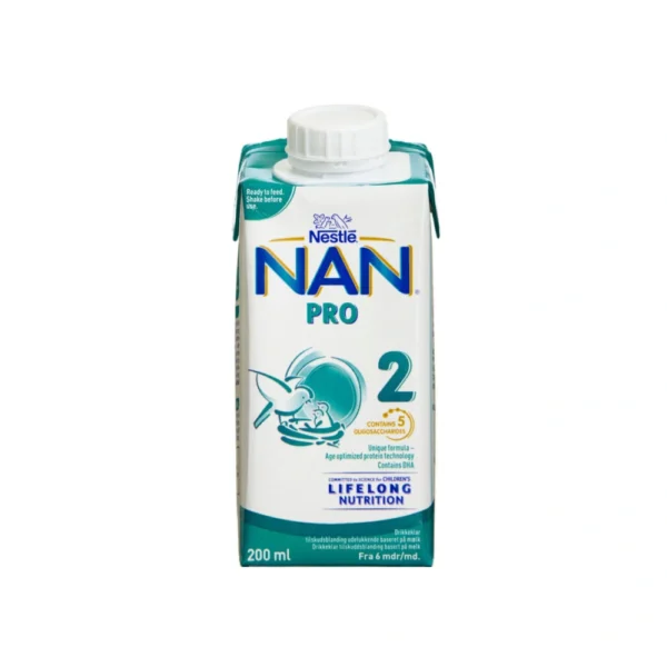 NAN Pro 2 Drikkeklar +6 måneder – 200 ml