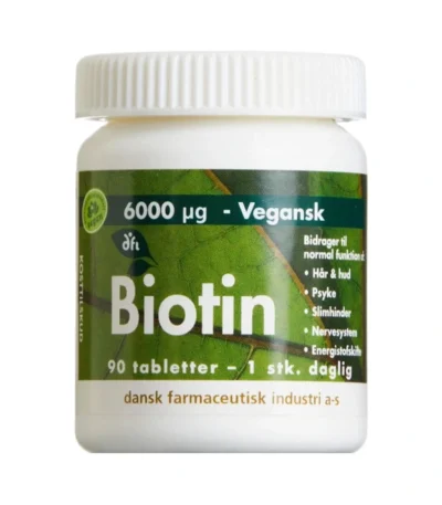 Grønne Vitaminer Biotin Vitamin – 90 stk