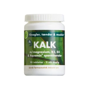 Grønne Vitaminer Kalk m/Magnesium, K2 og D3 – 90 stk