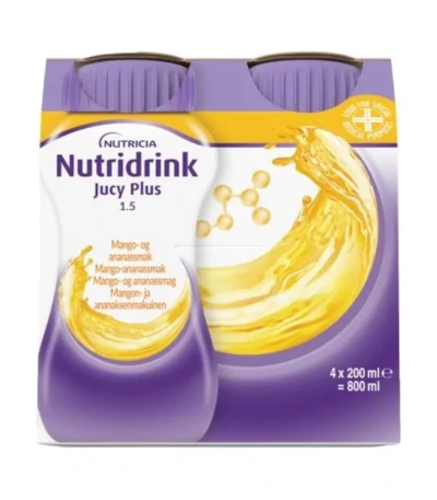 Nutridrink Jucy Plus Mango-Ananas – 4 x 200 ml