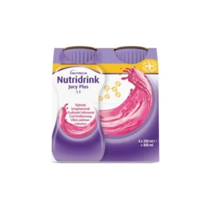 Nutridrink Jucy Plus Cool Hindbær – 4 x 200 ml