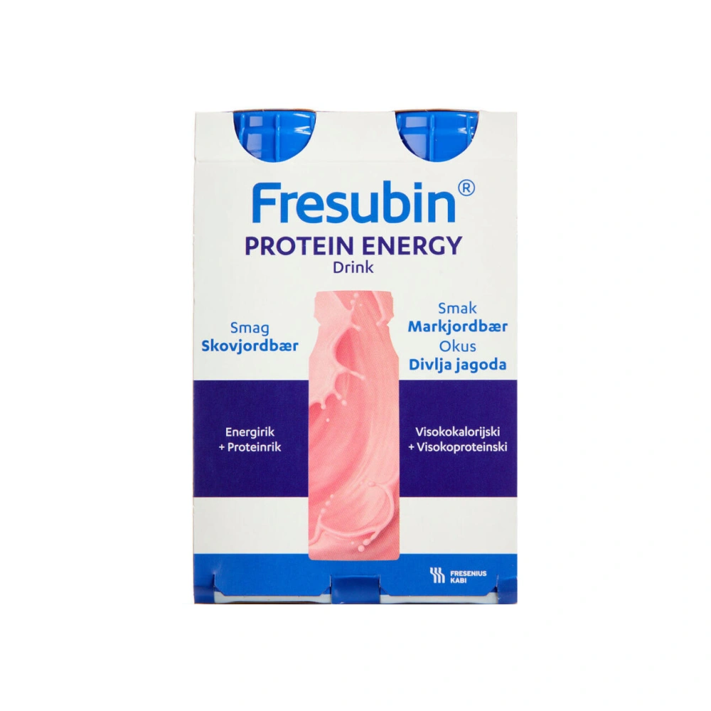 Fresubin Protein Energy Skovjordbær Drink - 4 x 200 ml