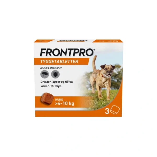 Frontpro tyggetabletter >4-10 kg 28,3 mg - 3 stk