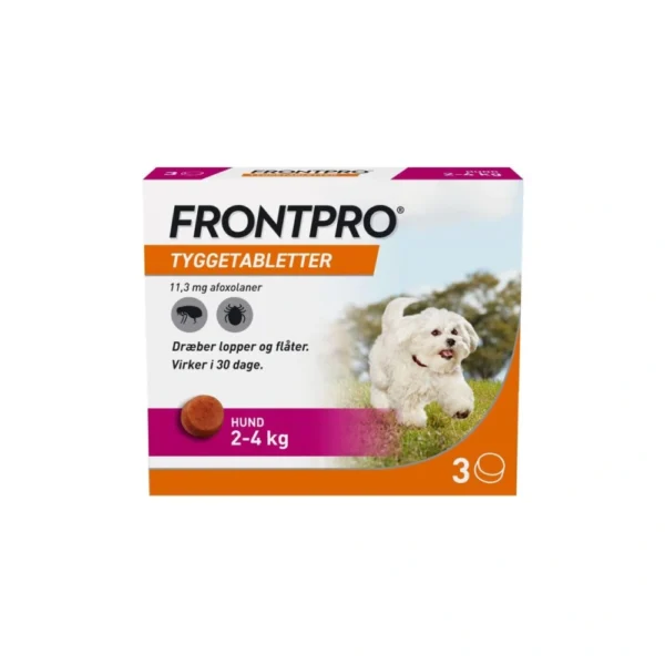 Frontpro tyggetabletter 2-4 kg 11,3 mg - 3 stk