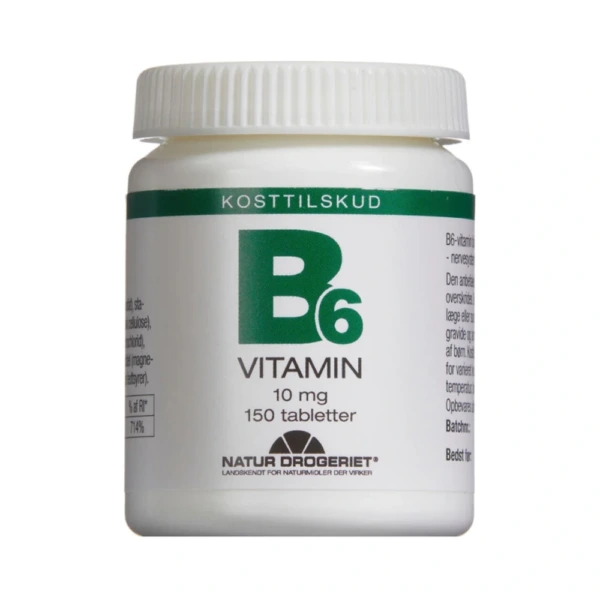Natur Drogeriet B6-vitamin 10mg tabletter – 150 stk