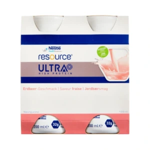 Resource Ultra Jordbær – 4 x 200 ml