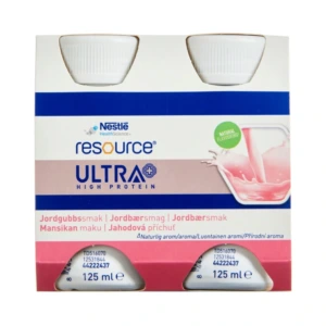 Resource Ultra Jordbær – 4 x 125 ml
