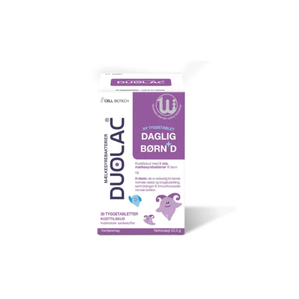 Duolac Daglig Børn+ D – 30 stk