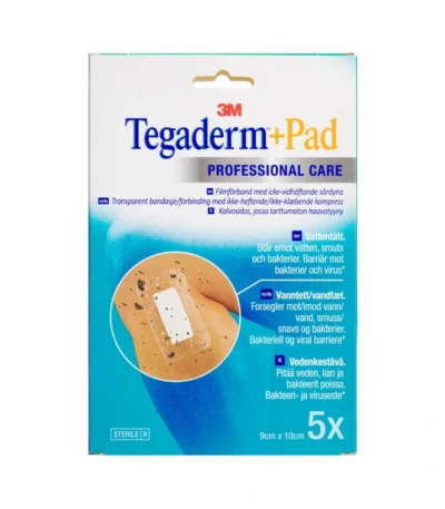 Tegaderm + Pad 9x10 cm - 5 stk