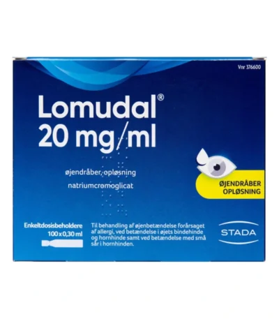 Lomudal Øjendråber 20 mg/ml - 30 ml