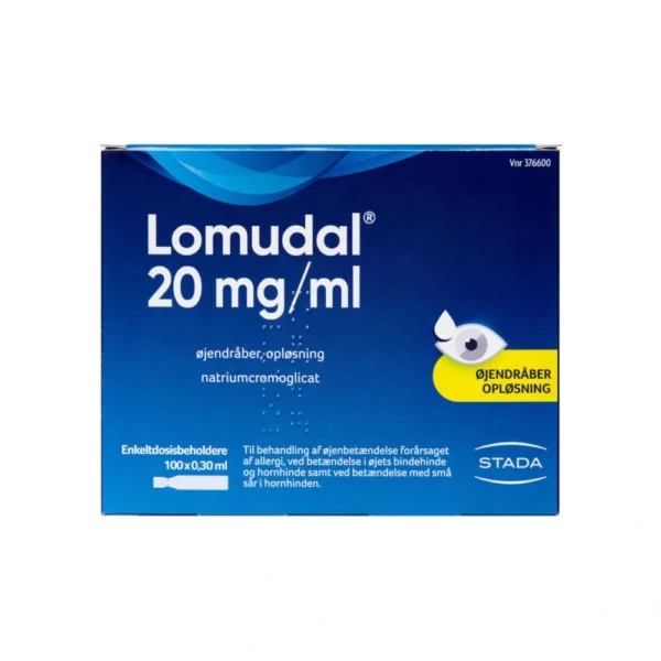 Lomudal Øjendråber 20 mg/ml - 30 ml