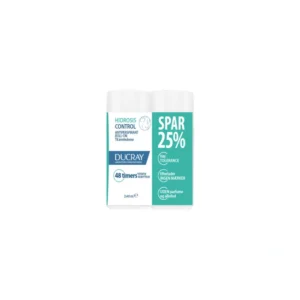 Ducray Hidrosis Control Roll-on Sampak – 2 x 40 ml