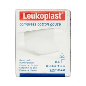 Leukoplast compr.cotten gauze – 10 x 10CM100ST