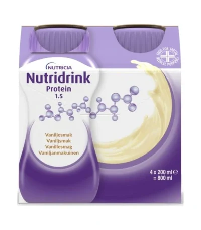 Nutridrink Protein Vanilje – 4 x 200 ml