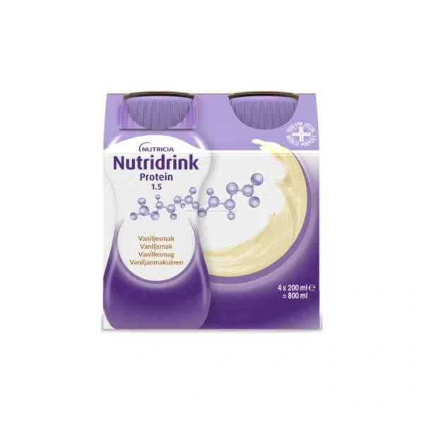 Nutridrink Protein Vanilje – 4 x 200 ml