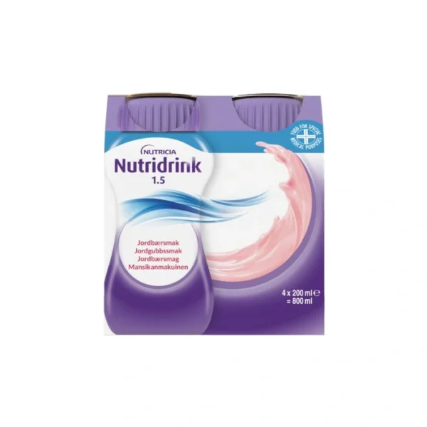 Nutridrink Jordbær – 4 x 200 ml